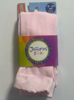 Jefferies Girls Tights Light Pink Size 18-24 Months Footless NWT